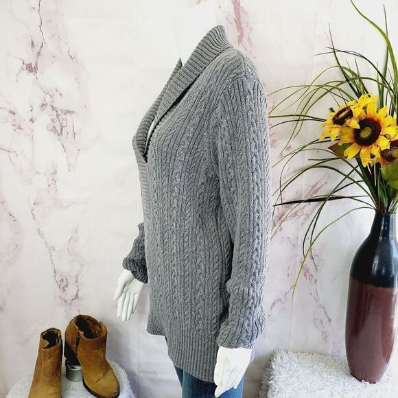 Appleseeds wool blend cable knit sweater - Picture 4 of 7